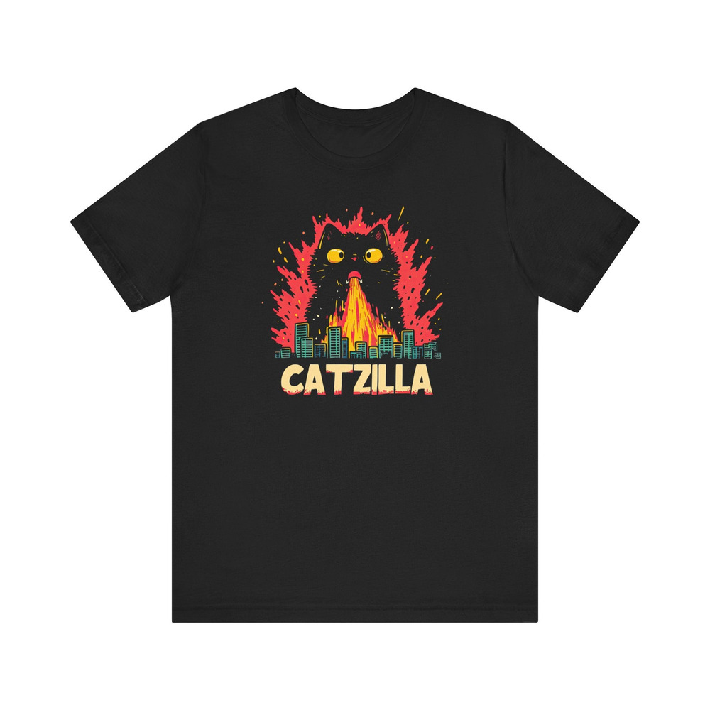 Catzilla T Shirt Black Tee